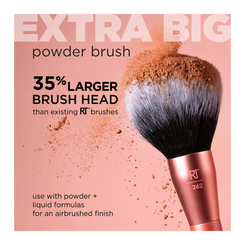 Real Techniques - Brocha para polvos Extra Big Powder Brush - 262