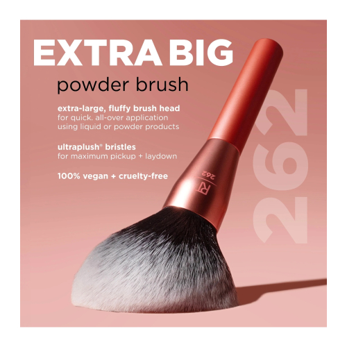 Real Techniques - Brocha para polvos Extra Big Powder Brush - 262