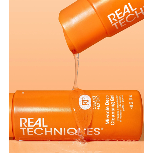 Real Techniques - Gel limpiador para brochas y esponjas Miracle Deep