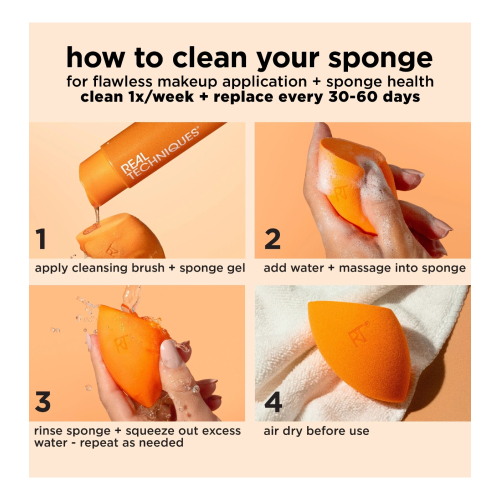 Real Techniques - Gel limpiador para brochas y esponjas Miracle Deep