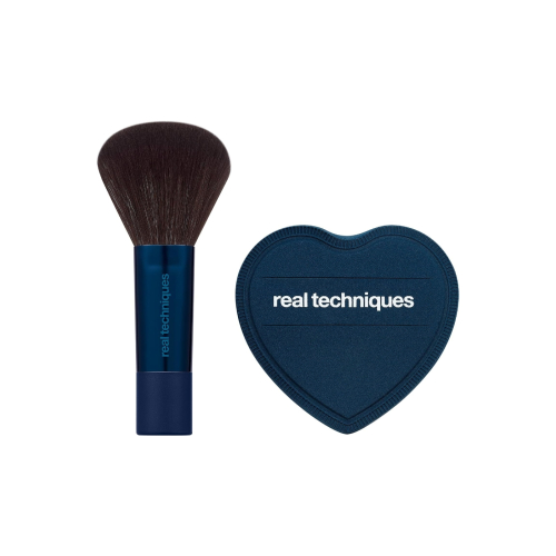 Real Techniques - *Holiday 2026* - Set de brocha + borla Finishing Act