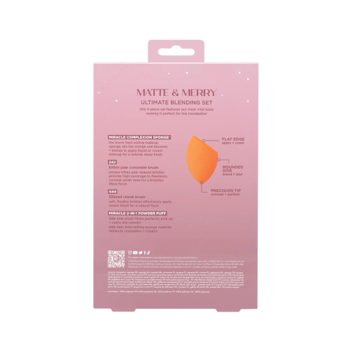 Real Techniques - *Holidays 24* - Set de brochas + esponjas Matte & Merry