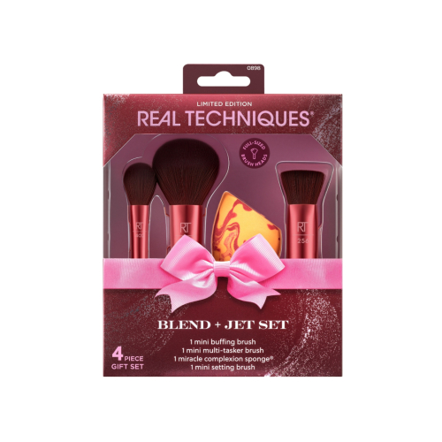 Real Techniques - *Holidays 25* - Set de brochas Blend + Jet Set
