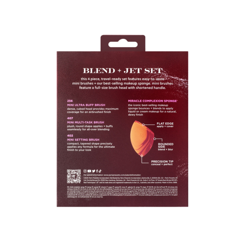 Real Techniques - *Holidays 25* - Set de brochas Blend + Jet Set