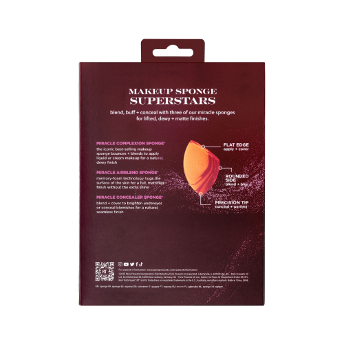 Real Techniques - *Holidays 25* - Set de esponjas de maquillaje Superstars