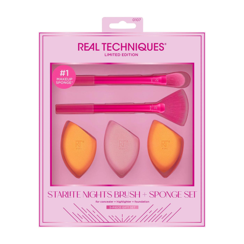 Real Techniques - *Holidays* - Set de brochas Starlite Nights + Esponjas