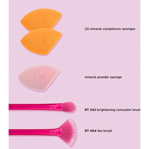 Real Techniques - *Holidays* - Set de brochas Starlite Nights + Esponjas