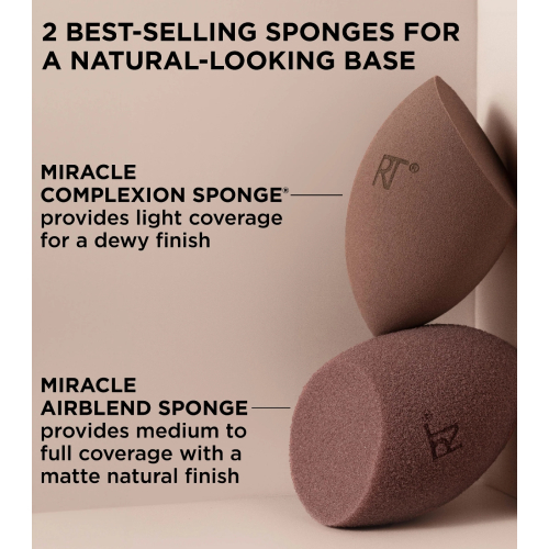 Real Techniques - *New Nude 2.0* - Dúo de esponjas Bare Finish