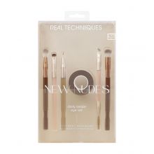 Real Techniques - *New Nudes* - Set de pinceles y accesorio para ojos Daily Swipe