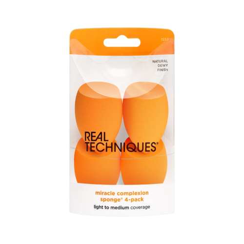 Real Techniques - Pack de 4 esponjas de maquillaje Miracle Complexion