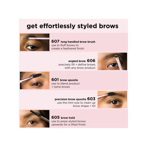 Real Techniques - Set 3 cepillos para cejas