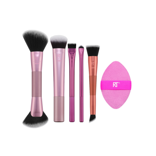 Real Techniques - Set de brochas de ojos y rostro Big Blends Energy