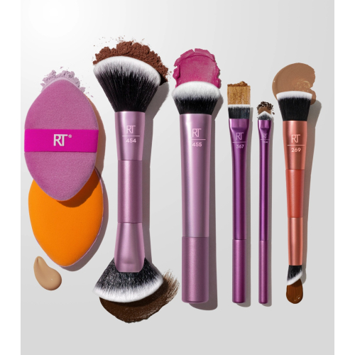 Real Techniques - Set de brochas de ojos y rostro Big Blends Energy