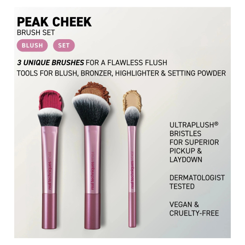 Real Techniques - Set de brochas Peak Cheek