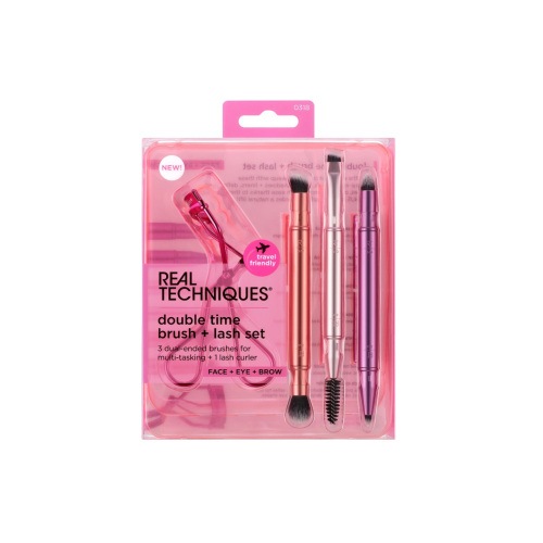 Real Techniques - Set de brochas Double Time Brush + Lash set