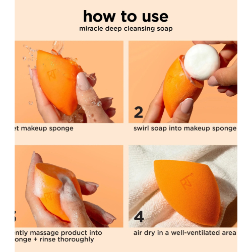 Real Techniques - Set esponja + limpiador