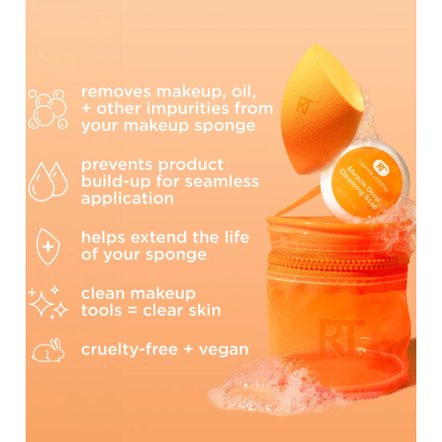 Real Techniques - Set esponja + limpiador