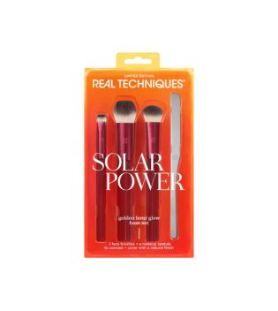 Real Techniques - *Solar Power* - Set de brochas Golden hour Glow
