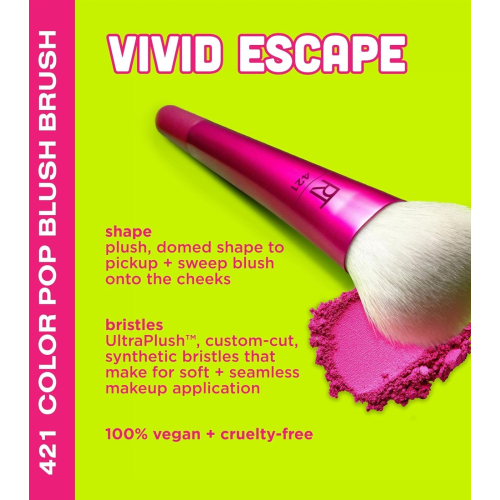 Real Techniques - *Vivid Escape* - Brocha para colorete Color Pop - 421