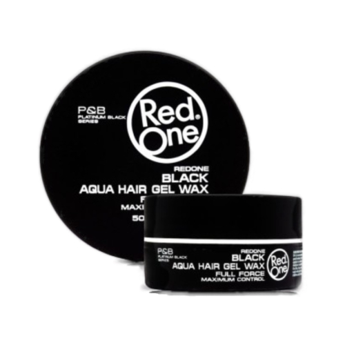 Red One - Cera fijadora de peinado Aqua Hair Wax - Black