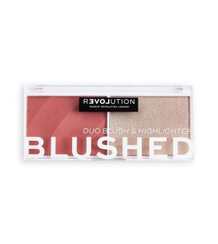 Revolution Relove - Dúo colorete e iluminador Colour Play Blushed - Cute