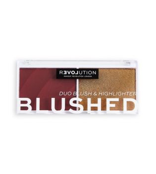 Revolution Relove - Dúo colorete e iluminador Colour Play Blushed - Wishful