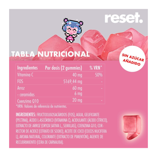Reset - Vitaminas para la piel Skin Prebiotic Gummies