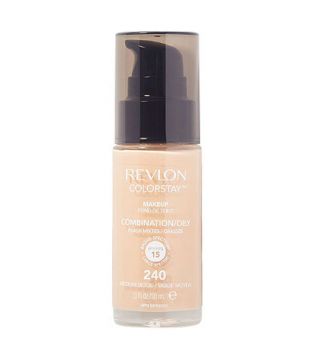 Revlon - Base de Maquillaje fluida ColorStay para piel Mixta/Grasa SPF15 - 240: Medium Beige