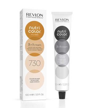 Revlon - Coloración Nutri Color Filters 3 en 1 Cream 100ml - 730: Rubio Dorado