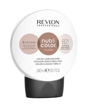 Revlon - Coloración Nutri Color Filters 3 en 1 Cream 240ml - 821: Beige Plateado