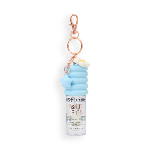 Makeup Revolution - Aceite labial Pout Lip Charm - Lychee Clear Blue
