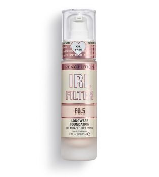 Revolution - Base de maquillaje IRL Filter - F0.5