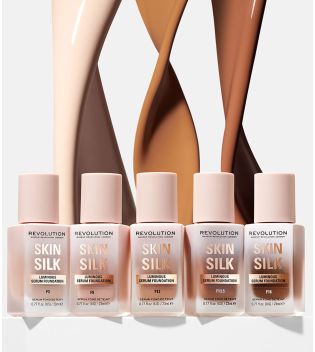Revolution - Base de maquillaje Skin Silk Serum Foundation - F0.5