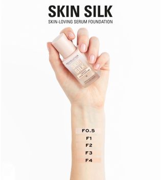 Revolution - Base de maquillaje Skin Silk Serum Foundation - F1