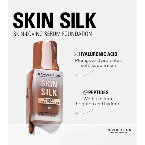 Revolution - Base de maquillaje Skin Silk Serum Foundation - F10