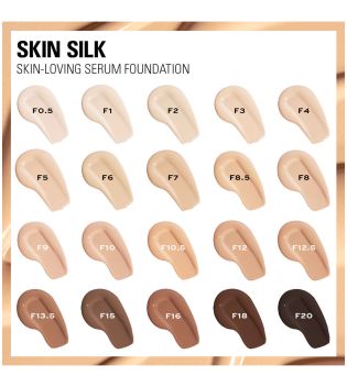 Revolution - Base de maquillaje Skin Silk Serum Foundation - F10