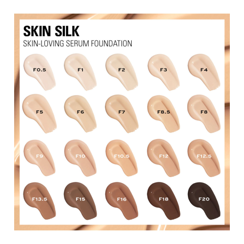 Revolution - Base de maquillaje Skin Silk Serum Foundation - F4