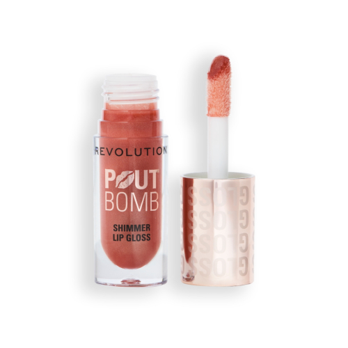 Revolution - Brillo de labios con Shimmer Pout Bomb - Nude Glow