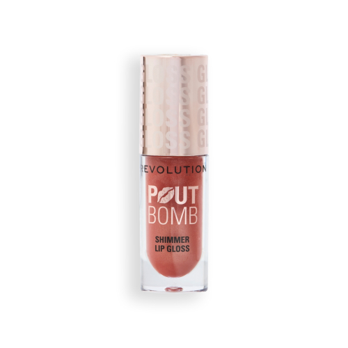 Revolution - Brillo de labios con Shimmer Pout Bomb - Nude Glow