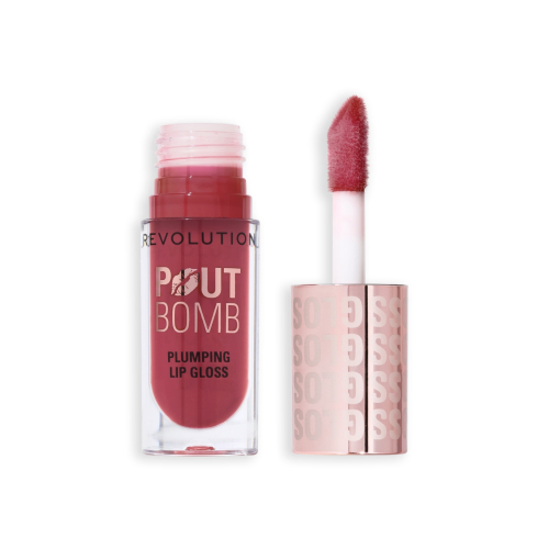 Revolution - Brillo de labios voluminizador Pout Bomb - Mauve Pink