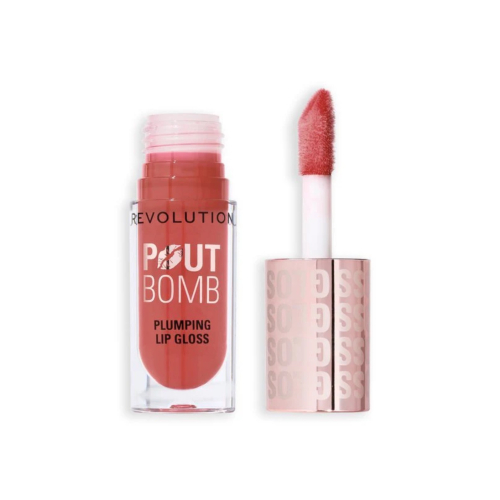 Revolution - Brillo de labios voluminizador Pout Bomb - Melba Warm Peach