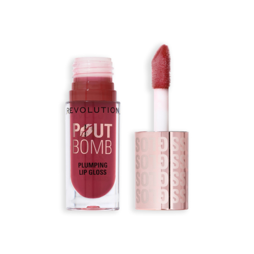 Revolution - Brillo de labios voluminizador Pout Bomb - Rosewood Rose Pink