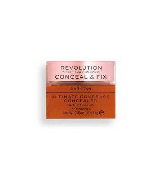 Revolution - Corrector Ultimate Coverage Conceal & Fix - Dark Tan