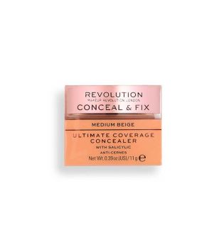 Revolution - Corrector Ultimate Coverage Conceal & Fix - Medium Beige