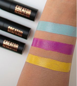 Revolution - *Creator* - Maquillaje artístico en sticks Fast Base Paint Sticks - Celeste, morado y amarillo