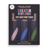 Revolution - *Creator* - Maquillaje artístico en sticks Fast Base Paint Sticks - Rosa, azul y verde
