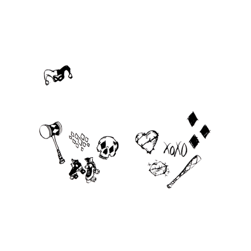 Revolution - *DC Poison Ivy & Harley Quinn* - Stickers adhesivos para rostro