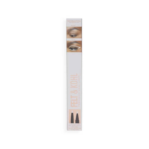 Revolution -  Delineador de ojos Felt & Kohl Precision Dual Liner - White