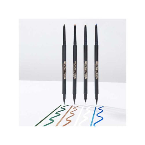 Revolution -  Delineador de ojos Felt & Kohl Precision Dual Liner - White