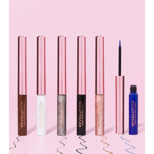 Revolution - Delineador de ojos líquido Super Flick - Blue